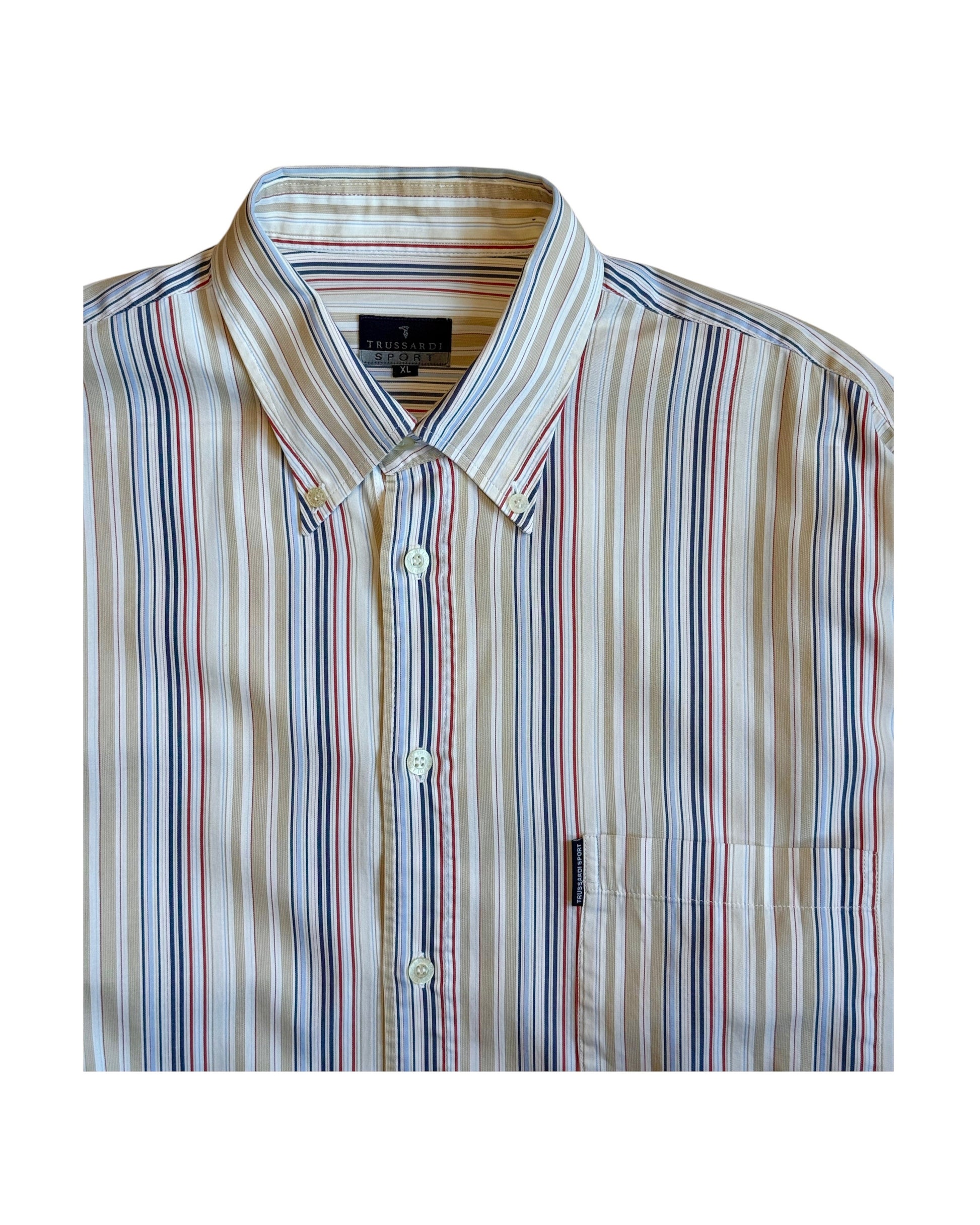 striped y2k trussardi sport shirt