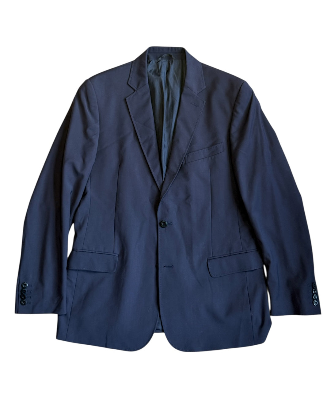 Blue versace blazer on a white background