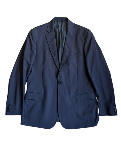 Blue versace blazer on a white background