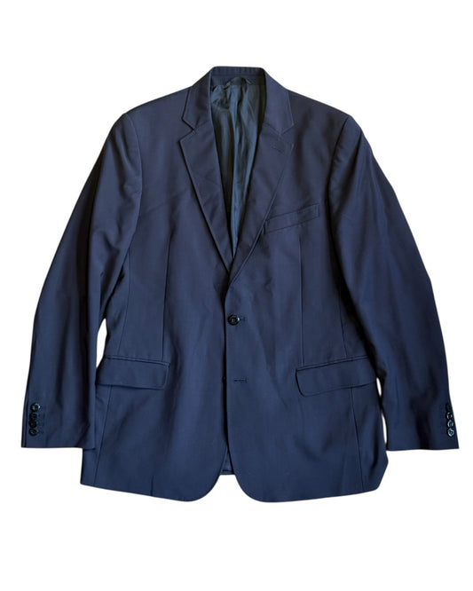 Blue versace blazer on a white background