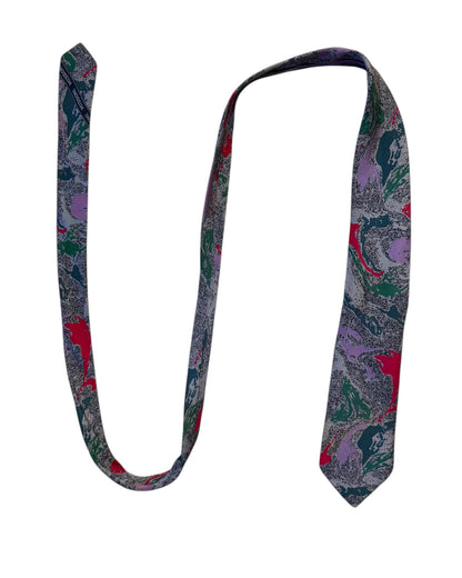 Multicolour Abstract Silk Necktie