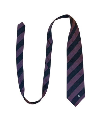 Striped Wool and Silk Necktie