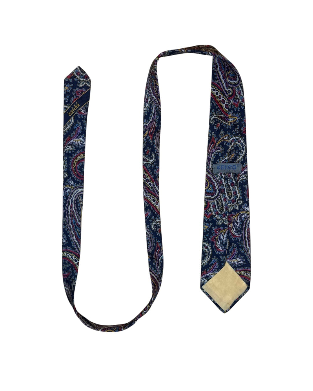 Navy Paisley Silk Necktie