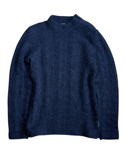 Wool Blend Neck Zip Knit (M)