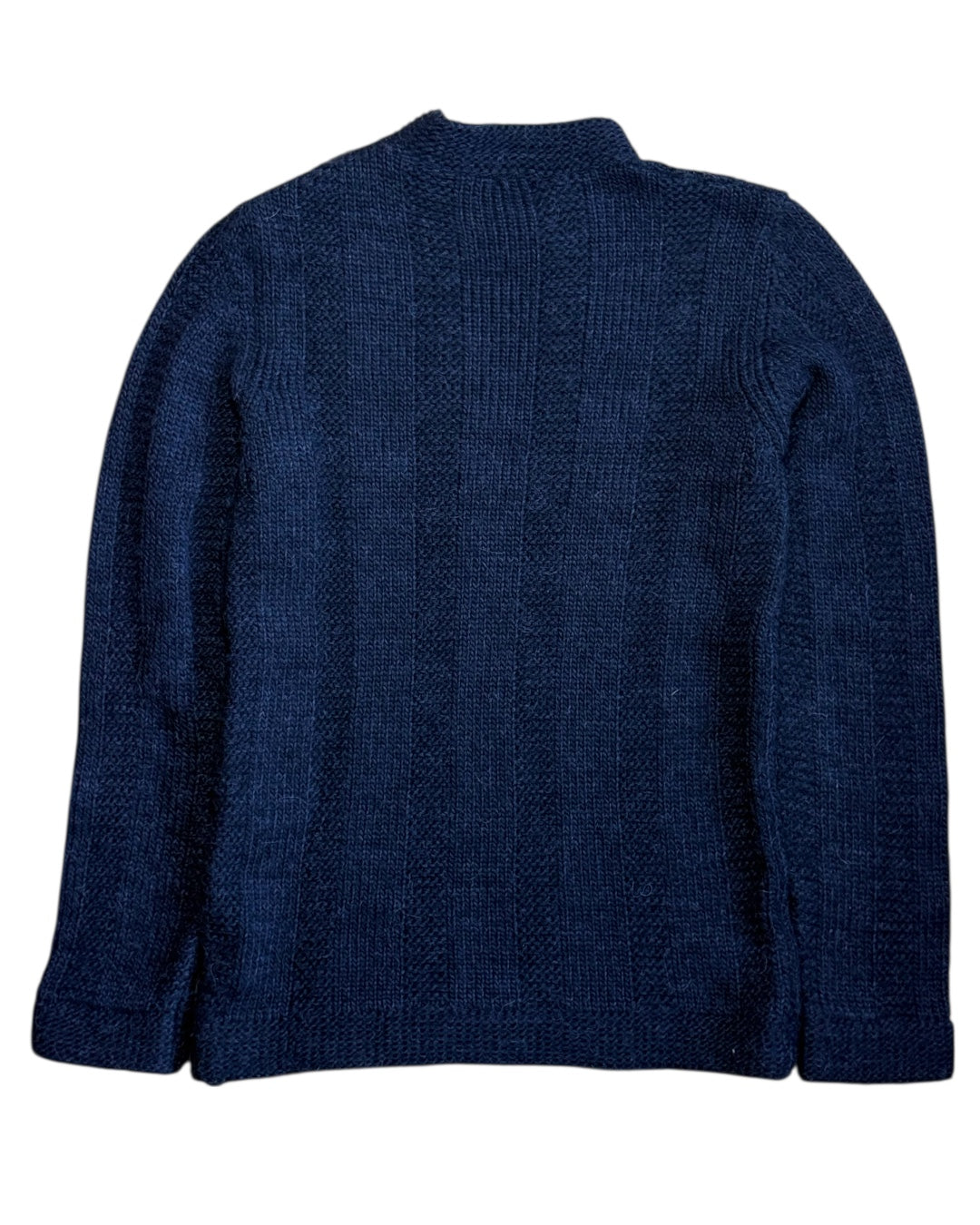 Wool Blend Neck Zip Knit (M)