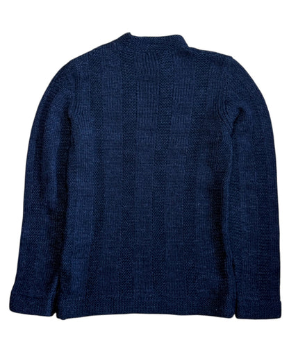Wool Blend Neck Zip Knit (M)