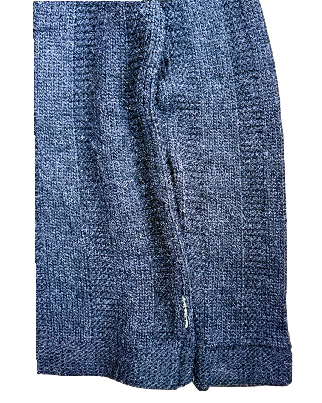 Wool Blend Neck Zip Knit (M)