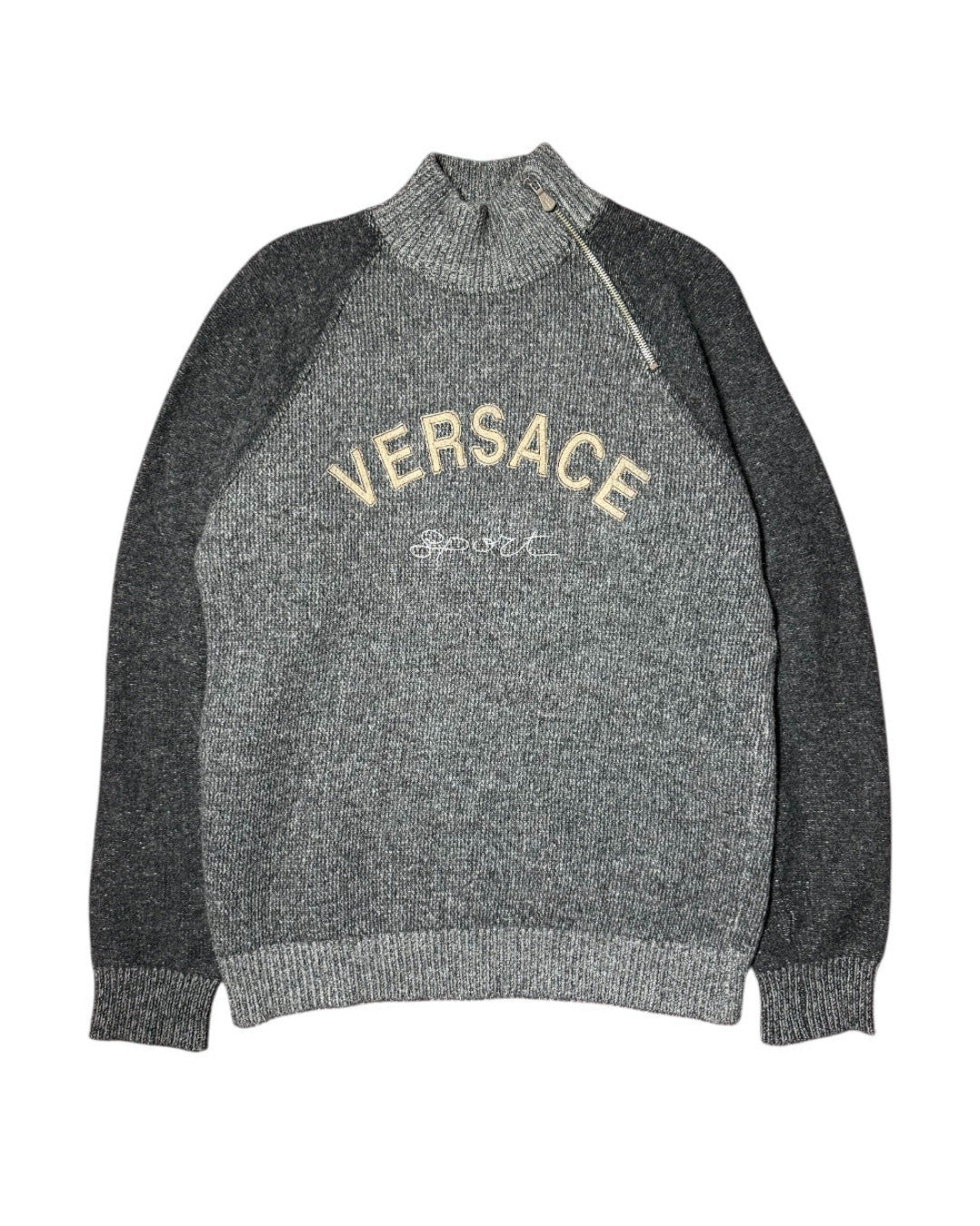 Wool Mockneck Sweatshirt (L)