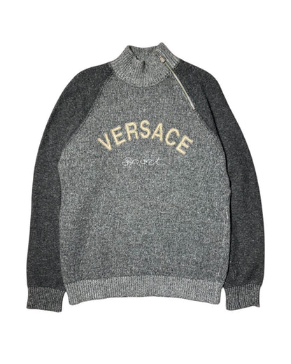 Wool Mockneck Sweatshirt (L)