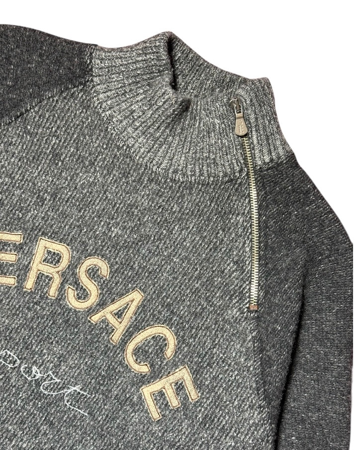 Wool Mockneck Sweatshirt (L)