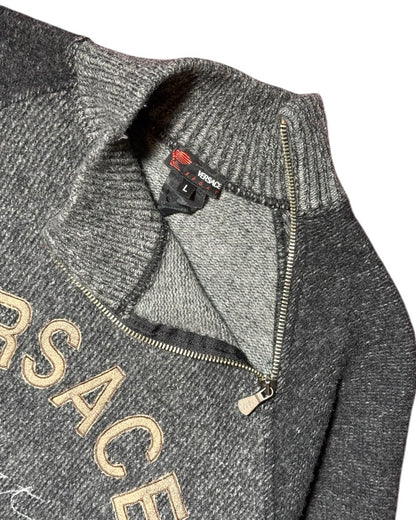 Wool Mockneck Sweatshirt (L)