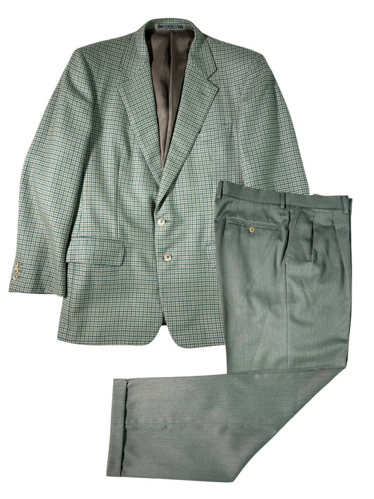 Houndstooth Wool Suit (50)