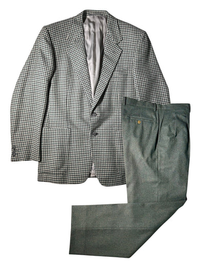 Houndstooth Wool Suit (50)