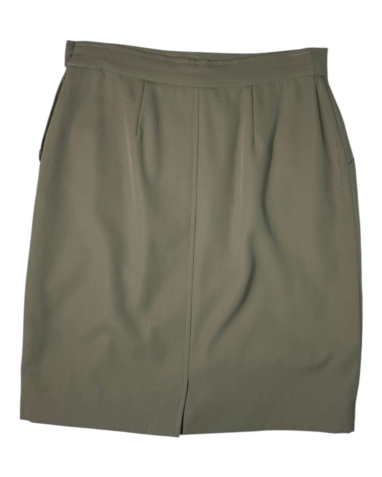 Green max mara skirt on a white background