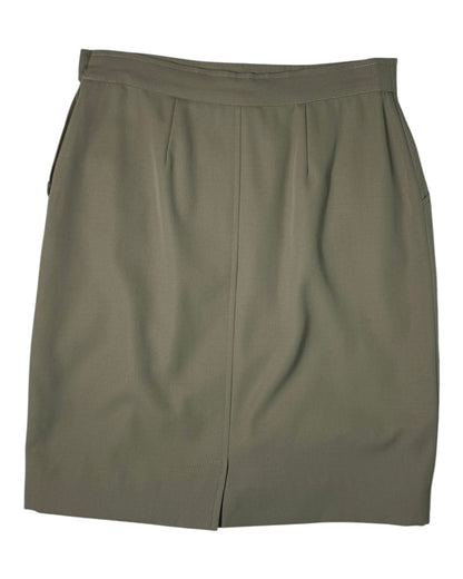 Green max mara skirt on a white background